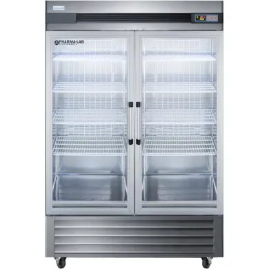 Accucold ARG49ML 49 Cu.Ft. Glass Double Door Upright Pharmacy Refrigerator