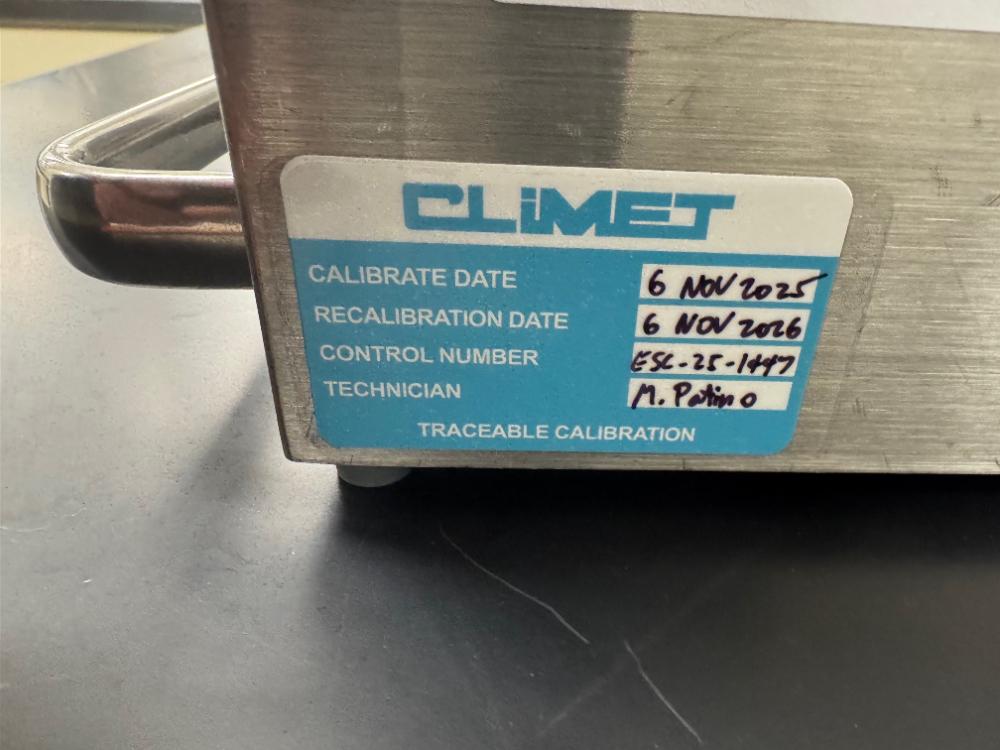 Climet CI-95A 100 LPM Microbial Air Sampler for Controlled Environments