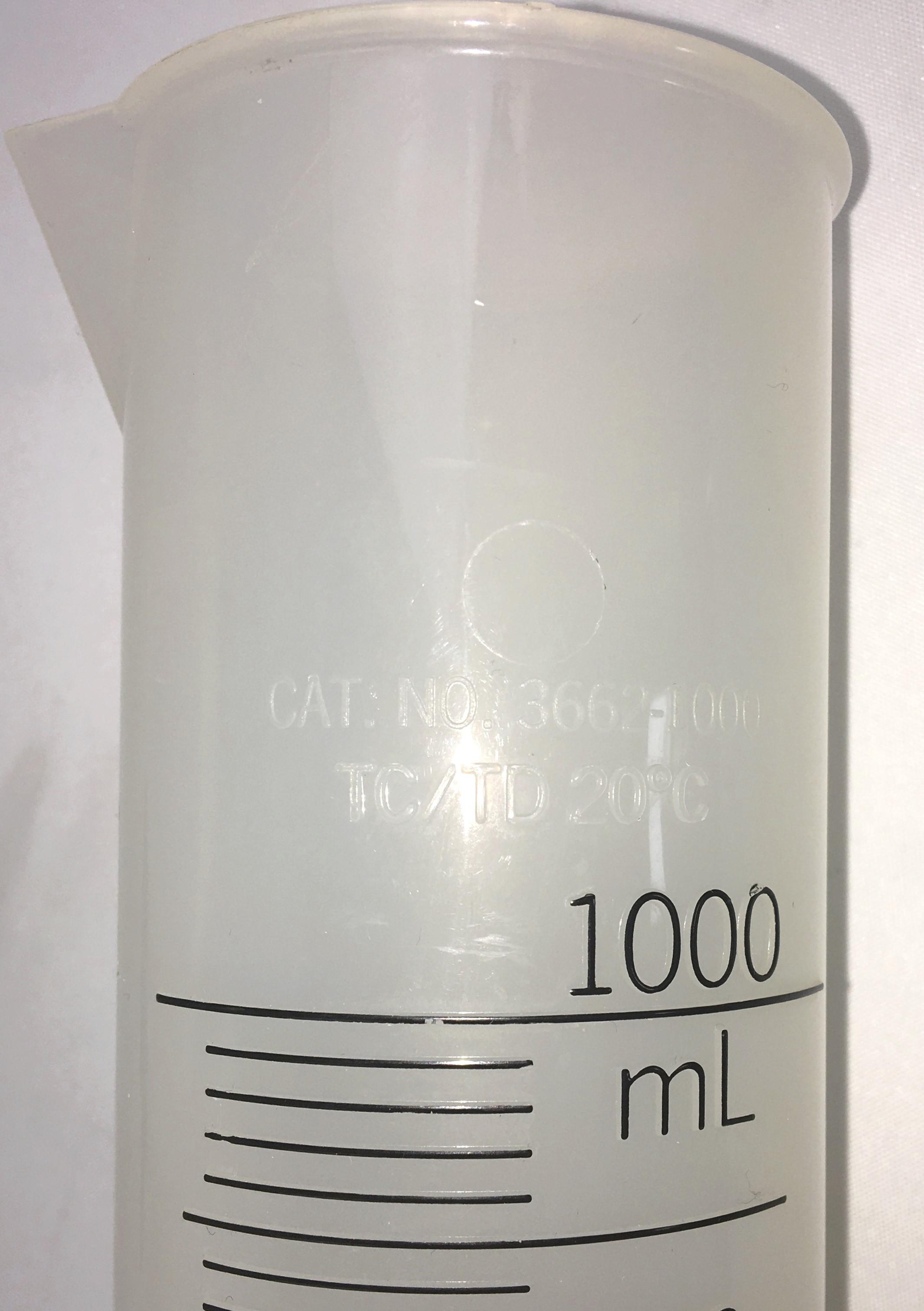 Nalgene 3662-1000 Plastic 1L Graduated Cylinder