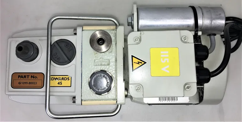 Edwards E2M1.5 Dual Stage Rotary Vane Mechanical Vacuum Pump, 1.2 CFM