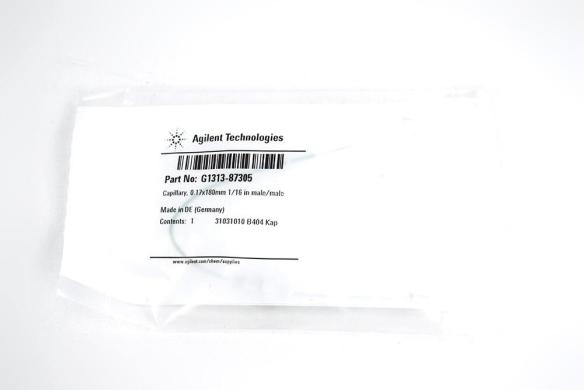 Agilent Stainless Steel Capillary 0.17 x 180 mm, PS/NS, G1313-87305-cover
