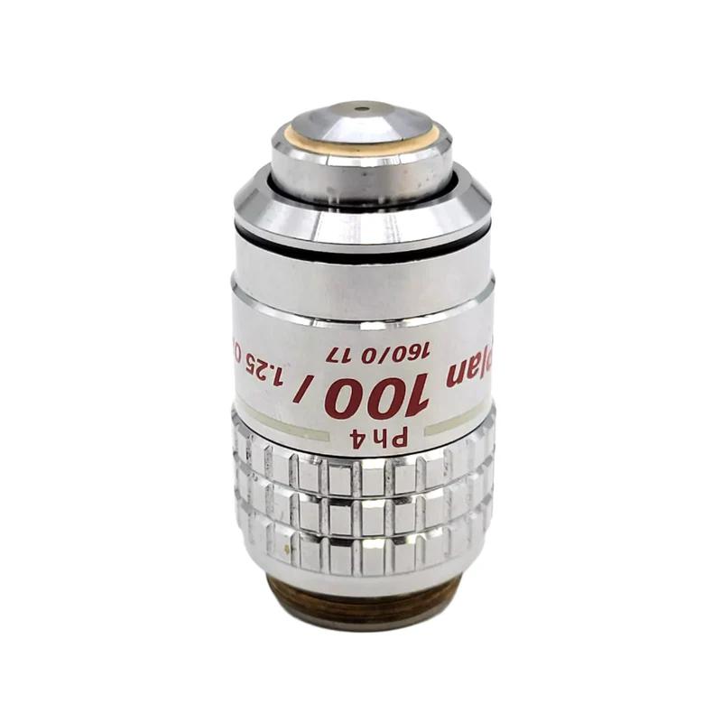 Nikon Plan 100x/1.25 Oil Phase Contrast Microscope Objective, 160/0.17