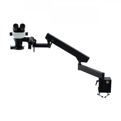 Unitron Z645 Zoom Binocular Stereo Microscope with Articulating Arm and Quad LED Ring Light-cover