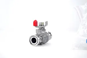 IKA U083117 Ball Valve with Clamp Connection and Clamping Flange, 2 of 3