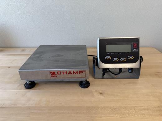 Ohaus Champ Square CW-11 Precision Laboratory Balance, 25lb Capacity-cover