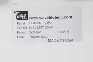 Wave 20/50EH Bioreactor 20-50L Benchtop Rocker Temp Control System, 4 of 10