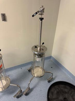 GE BPG 200/500 Preparative Glass Chromatography Column with Mobile Stainless Steel Base-cover