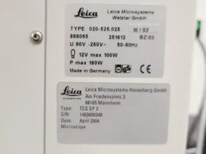 Leica Microsystems TCS SP 2 Confocal Laser Scanning Microscope System with PC, 12 of 47