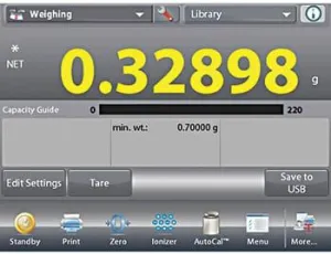 Ohaus EX225D/AD Explorer Semi-Micro Analytical Balance, 120/220g, 0.00001/0.0001g, 3 of 4