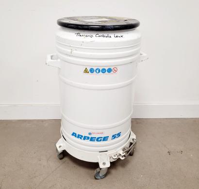 Air Liquide Arpege 55 Liquid Nitrogen Dewar with Storage Racks