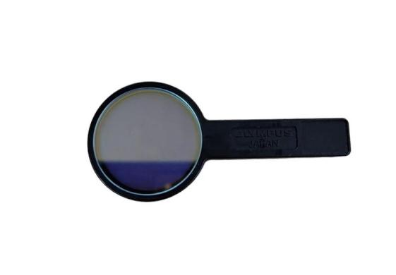 Olympus 32mm Blue Filter for BX45 Microscope-cover