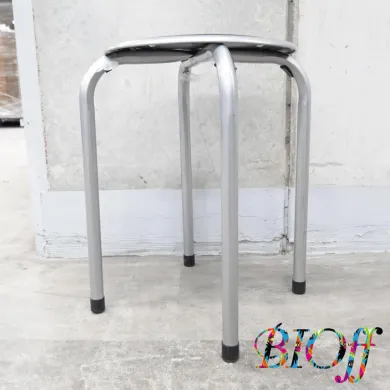 YAMAZEN FB-01BK Round Pipe Laboratory Stool