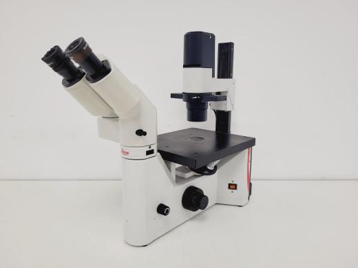 Leica DMIL 090-131-00.1 Microscope w/ 3 Objectives-cover