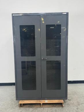 Uline Double Door Glass Cabinet for Laboratory and Industrial Equipment Storage-cover
