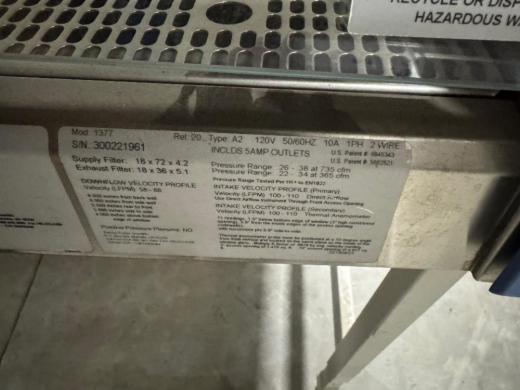 Thermo 1300 Series A2 6' BioSafety Cabinet-cover