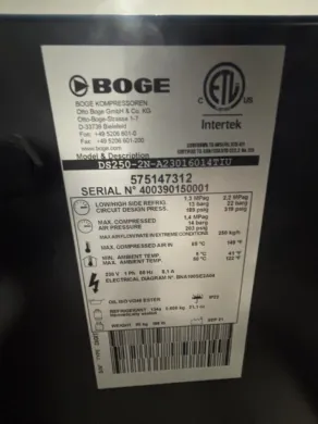 Boge High-Efficiency Refrigerated Air Dryer