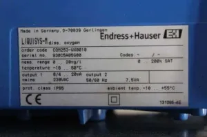 Endress+Hauser Liquisys M COM253 Dissolved Oxygen Measurement Device, 2 of 2
