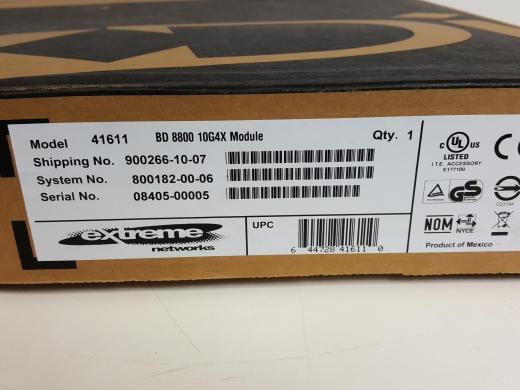 Extreme Networks BD 8800 10G4X Network Switch Module Model - 41611-cover