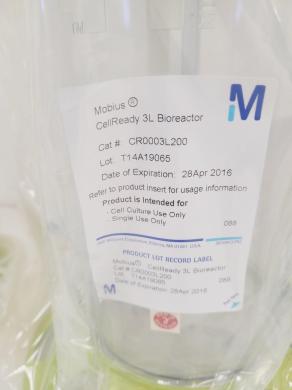 3 x Millipore Mobius CellReady 3L Bioreactors Cat no. CR003L200 Lab-cover