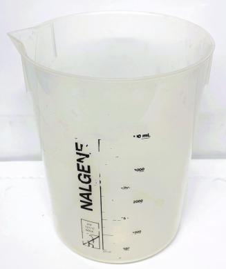 Nalgene 1201-4000 4L Low-Form Graduated Plastic Beaker-cover