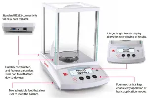 Ohaus PR124 Analytical Balance, 2 of 6