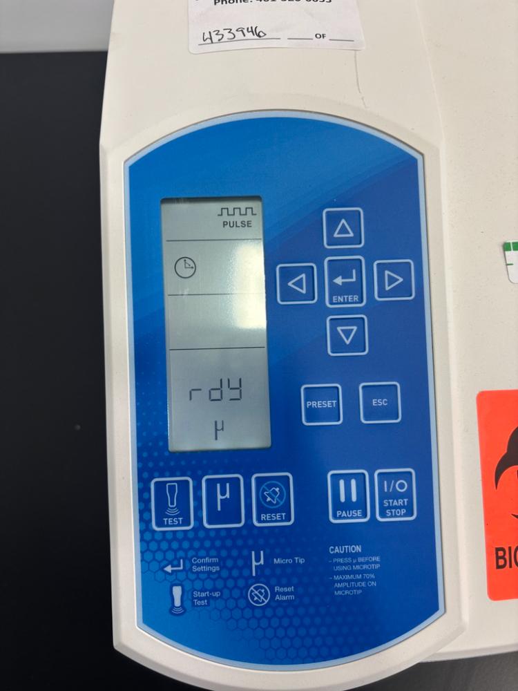 Branson SFX 550 Ultrasonic Processor for Laboratory Sample Processing