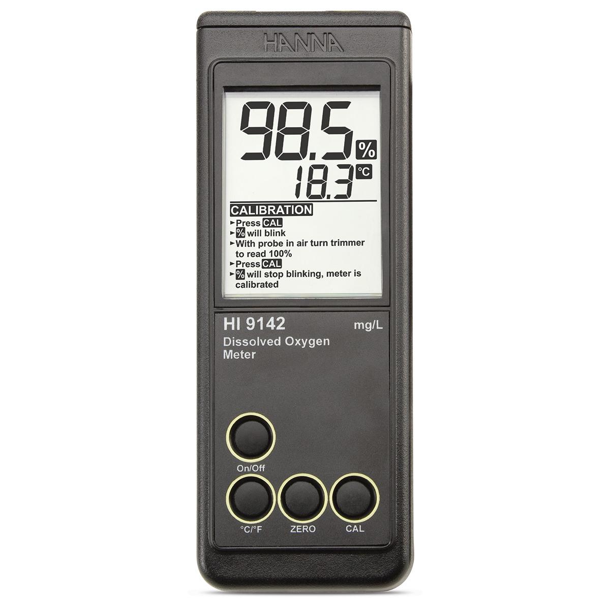 Hanna HI 9142 Waterproof Dissolved Oxygen Meter with Polarographic Probe