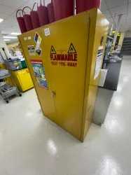 Justrite Model 25450 45 Gallon FM-Approved Flammable Liquid Safety Storage Cabinet, 2 of 3