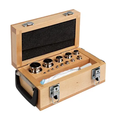 Radwag F2 Mass Standard - Knob Weights With Adjustment Chamber, Set (1 g - 2 kg), Wooden Box