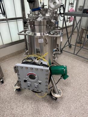 Feldmeier 35L Jacketed Reactor Vessel with Millipore Motor Drive-cover