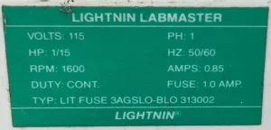 Lightnin LabMaster G3Y05R Variable-Speed Overhead Stirrer with Controller for Laboratory Mixing, 13 of 13