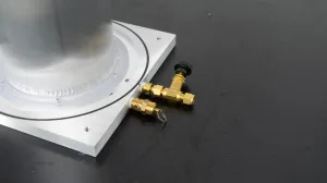 Aluminum Laboratory Tube with Lower Swagelok Valve Assembly for Fluidic Control, 3 of 3