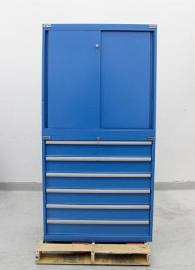 Lista Blue Steel Tool Drawer Cabinet Facility Storage Turn-Key Unit-cover