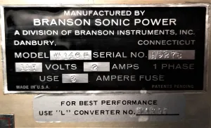 Branson Sonifier W140E Ultrasonic Cell Disrupter, 3 of 3