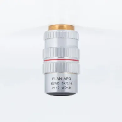 MOTIC PA ELWD PLAN APO 5X/0.140 Plan Apochromat Microscope Objective with 34 mm Working Distance