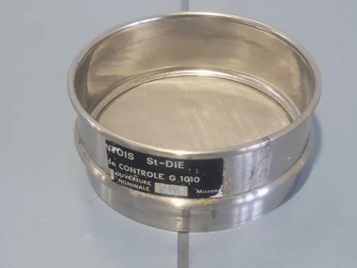 RETSCH 100x40mm Stainless Steel Test Sieve with 20 µm Mesh Opening