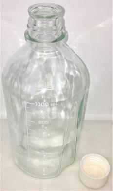 Wheaton 219760 Graduated 1000mL Borosilicate Media Bottle with Screw Cap-cover