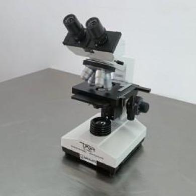 URA Technic 107 Binocular Microscope with Achromatic Objectives and Halogen Illumination-cover