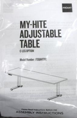 FRIANT C-LEG Option FSQAHT.BF.S3 My-Hite Adjustable Laboratory Table-cover