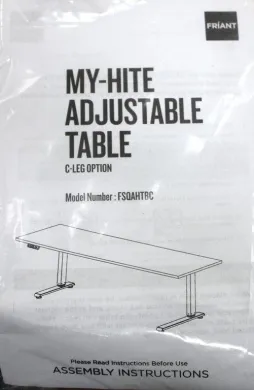 FRIANT C-LEG Option FSQAHT.BF.S3 My-Hite Adjustable Laboratory Table