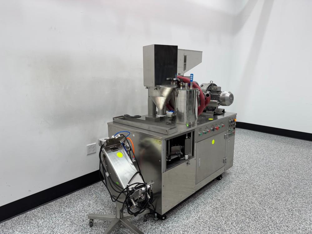 TES-5 Semi-Automatic Capsule Filling Machine with Integrated Polisher and Vacuum Pump