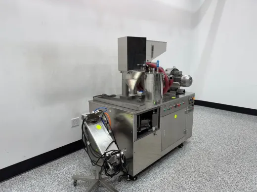 TES-5 Semi-Automatic Capsule Filling Machine with Integrated Polisher and Vacuum Pump