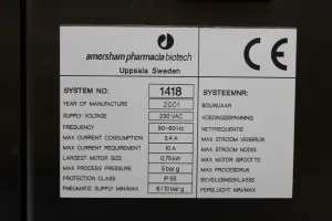 Amersham Pharmacia Biotech Model 1418 Liquid Chromatography Biopharmaceutical Process System, 4 of 12