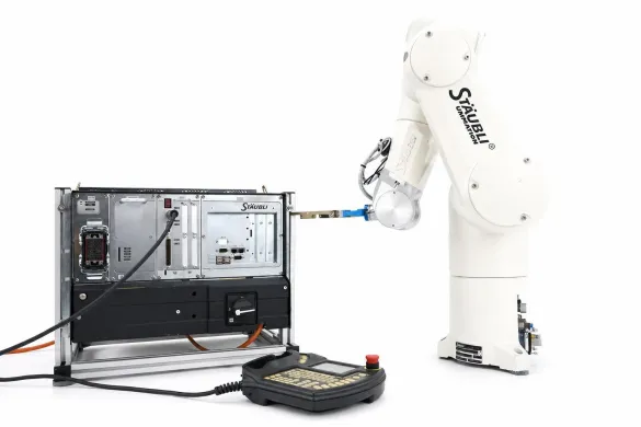 Stäubli TX60 6-Axis Laboratory Automation Robot with CS8C Controller and MTP Microplate Gripper