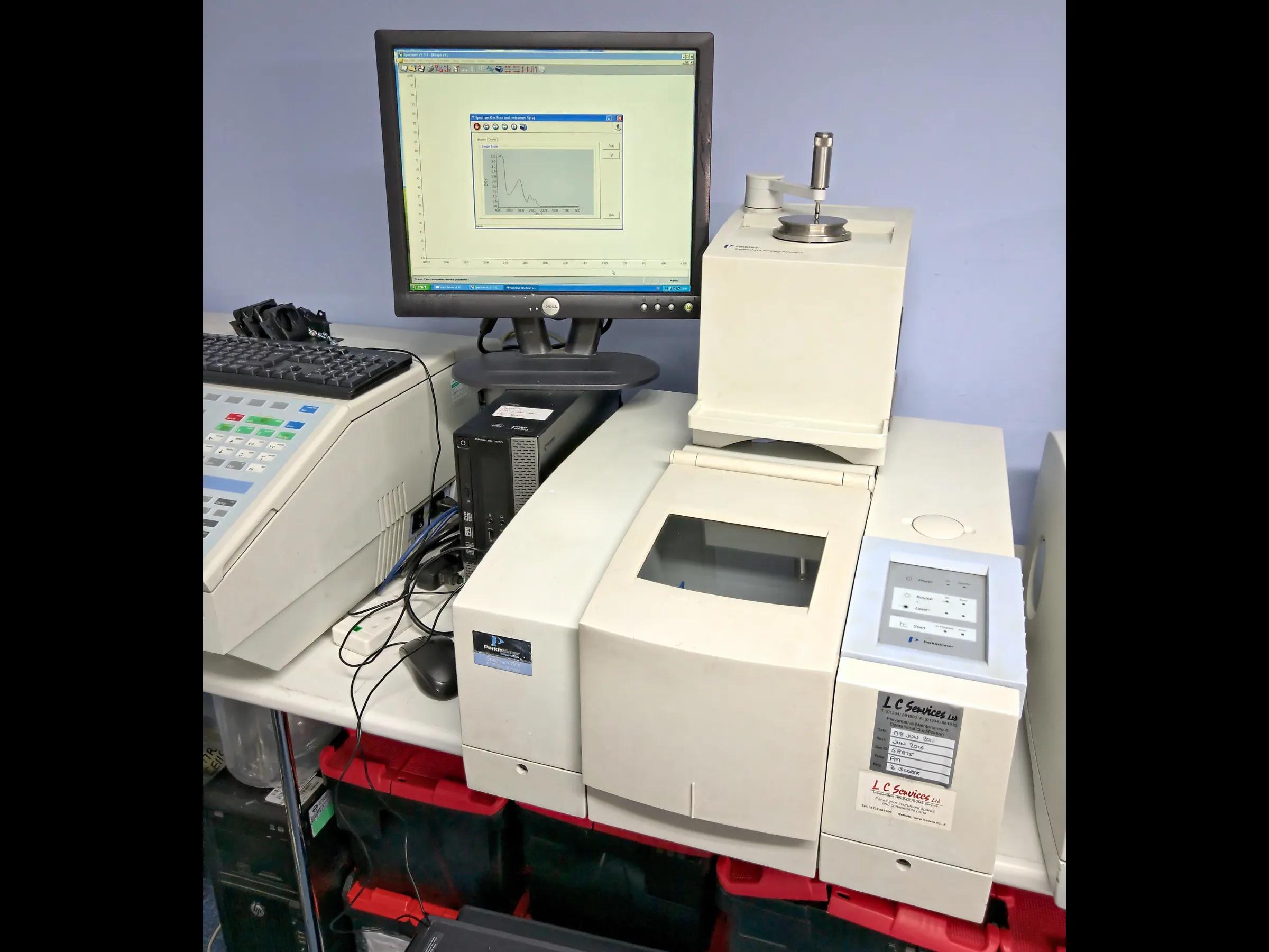 PerkinElmer Spectrum One FTIR Spectrometer with ATR Accessory and Software