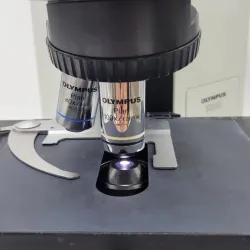 Olympus BX40 Fluorescence Microscope with Trinocular Head and 10x, 40x, 100x Objectives, 7 of 8