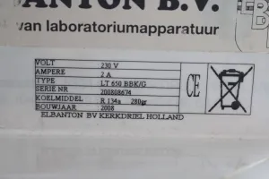 Elbanton LT 650 BBK/G Refrigerated Incubator, 5 of 5