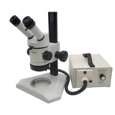 Wild M3B Stereo Microscope with Schott Fiber Optic Ring Illuminator-cover