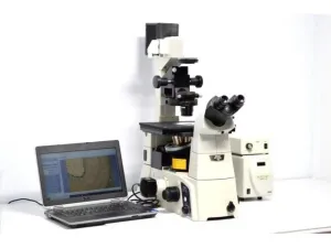Nikon Eclipse Ti-U Inverted Fluorescence Phase Contrast Microscope with Mechanical Stage and Fluorescence Filters, 3 of 17