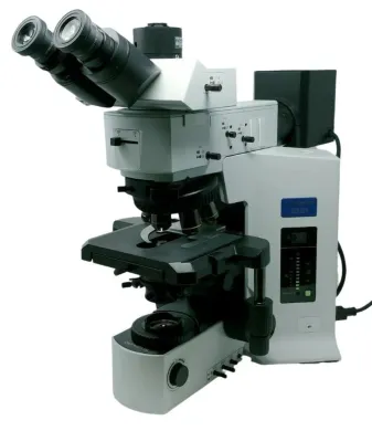 Olympus BX51 Pol Polarizing Microscope with BF/DF Illumination and Trinocular Head